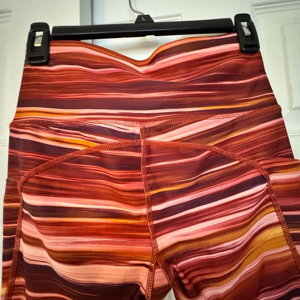 Xersion Multicolor Striped Leggings with pockets - Picture 5 of 5